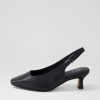 ZIERA Oviedos Xw Black Leather Heels | Heels