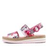 DJANGO & JULIETTE Atha Poppy Print Leather Espadrilles | Espadrilles