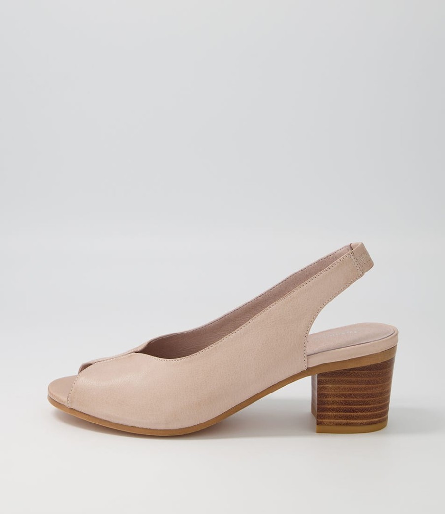 DJANGO & JULIETTE Blade Cafe Leather Sandals | Heels