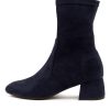 DJANGO & JULIETTE Checkie Dj Navy Stretch Microsuede | Boots