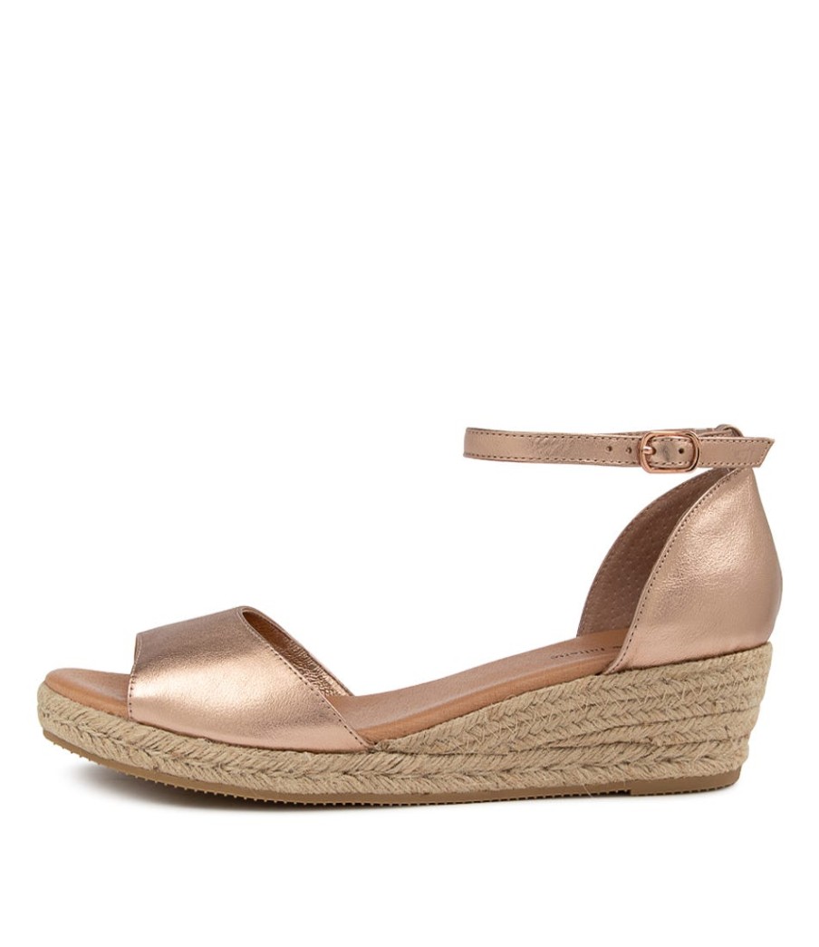 DJANGO & JULIETTE Skip Lrg Rose Gold | Espadrilles