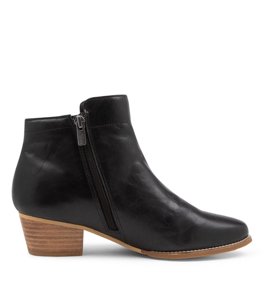 ZIERA Vendas Xf Black Leather Ankle Boots Nh | Boots