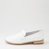 DJANGO & JULIETTE Avetta White Patent Leather Loafers | Loafers