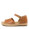 ZIERA Kaylie W Tan Leather | Espadrilles