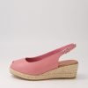 DJANGO & JULIETTE Saniarly Pink Natural Rope Leather Sandals | Espadrilles