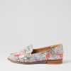 ZIERA Oreta Xw Black Floral Leather Loafers | Loafers