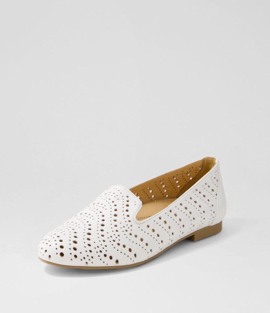 ZIERA Calbert Xf White Leather Loafers | Loafers