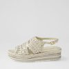 DJANGO & JULIETTE Amiri Platinum Rope Woven Sandals | Espadrilles