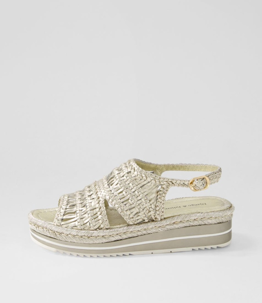 DJANGO & JULIETTE Amiri Platinum Rope Woven Sandals | Espadrilles