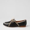 TOP END Maire Black Natural Leather Mary Janes | Flats