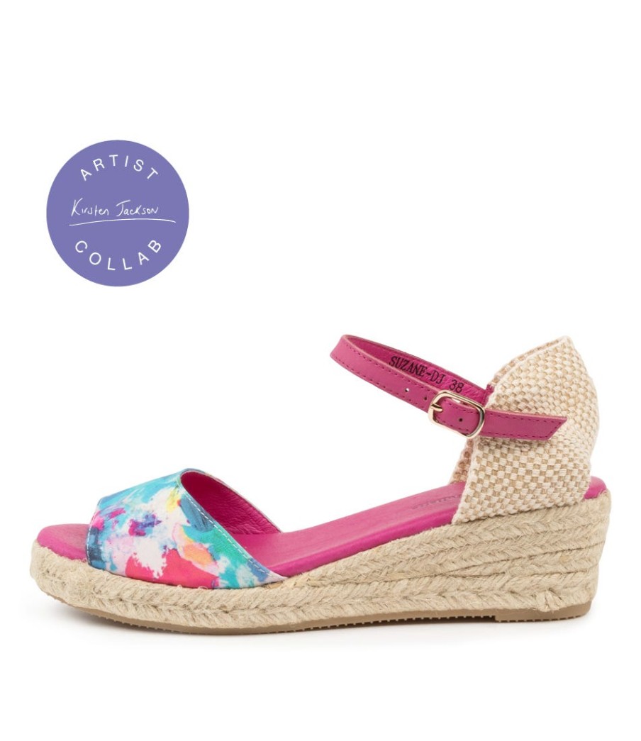 DJANGO & JULIETTE Suzane Sunset-Fuchsia | Espadrilles