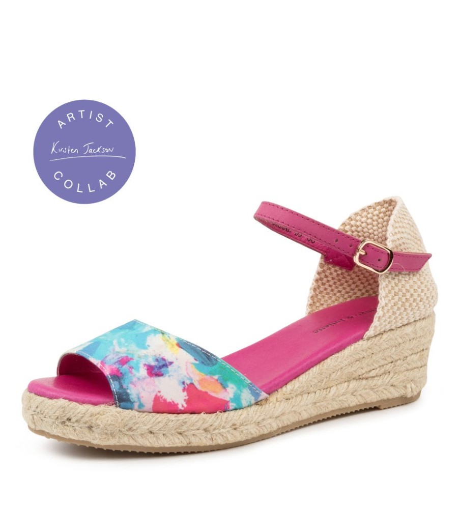 DJANGO & JULIETTE Suzane Sunset-Fuchsia | Espadrilles