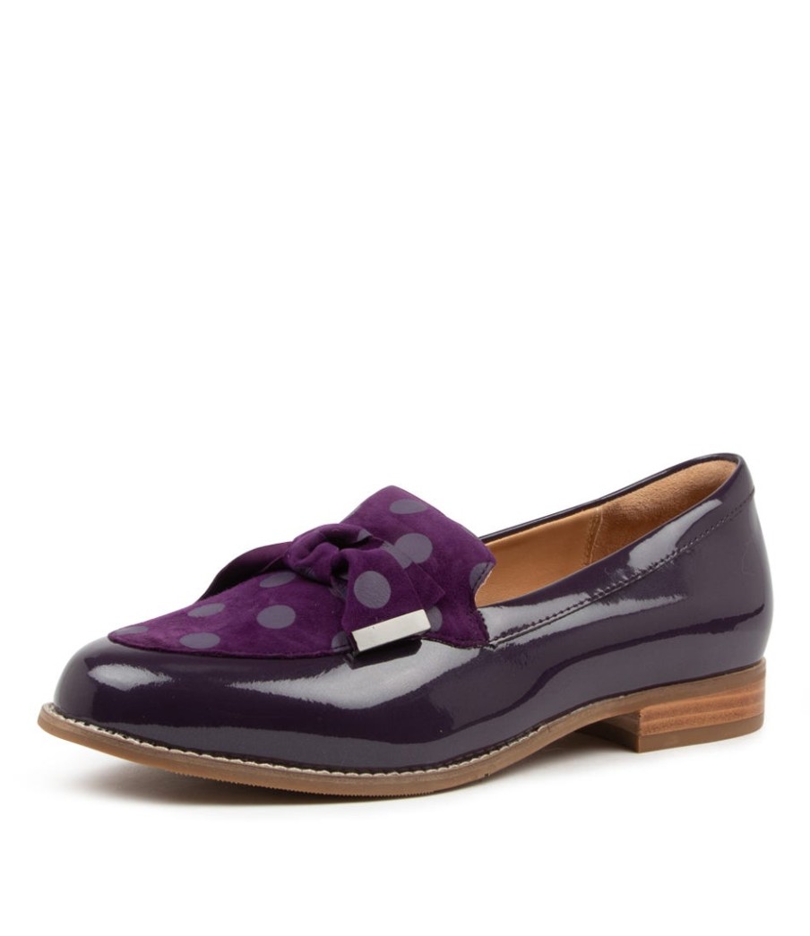 ZIERA Tulips Xf Purple Pat-Sde | Loafers