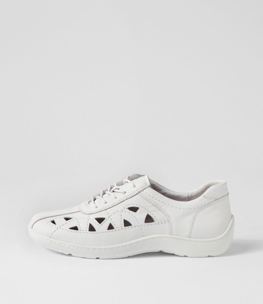 ZIERA Watkin Xf White Leather Sneakers | Sneakers