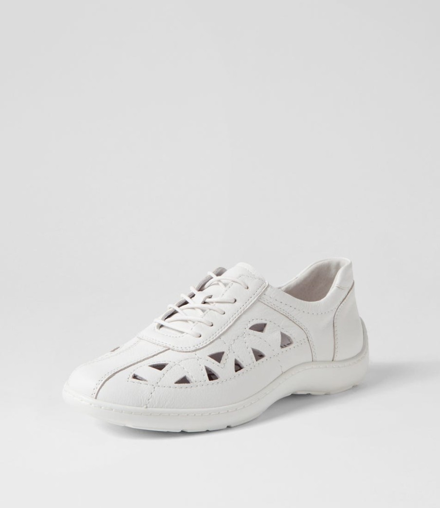 ZIERA Watkin Xf White Leather Sneakers | Sneakers