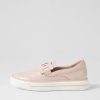 DJANGO & JULIETTE Yinnit Dusty Pink White Leather Sneakers | Sneakers