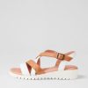 DJANGO & JULIETTE Matedy White Dark Tan Multi Sandals | Wedges