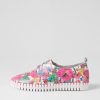 DJANGO & JULIETTE Huskies White Flowermania Leather Sneakers | Sneakers