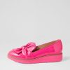 TOP END Oclem Hot Pink Patent Leather Loafers | Loafers