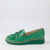 TOP END Oclem Dark Emerald Patent Leather Loafers | Loafers