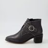 DJANGO & JULIETTE Hommes Black Leather Ankle Boots | Boots