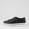 DJANGO & JULIETTE Wim Black White Leather Sneakers | Sneakers