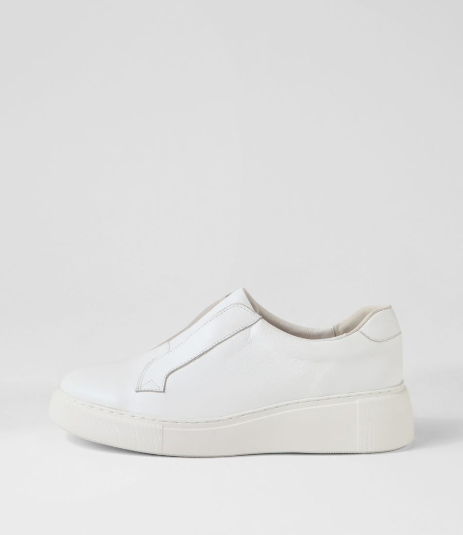 DJANGO & JULIETTE Yiara White Leather Sneakers | Sneakers