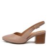 ZIERA Veera Xw Blush Leather Heels | Heels