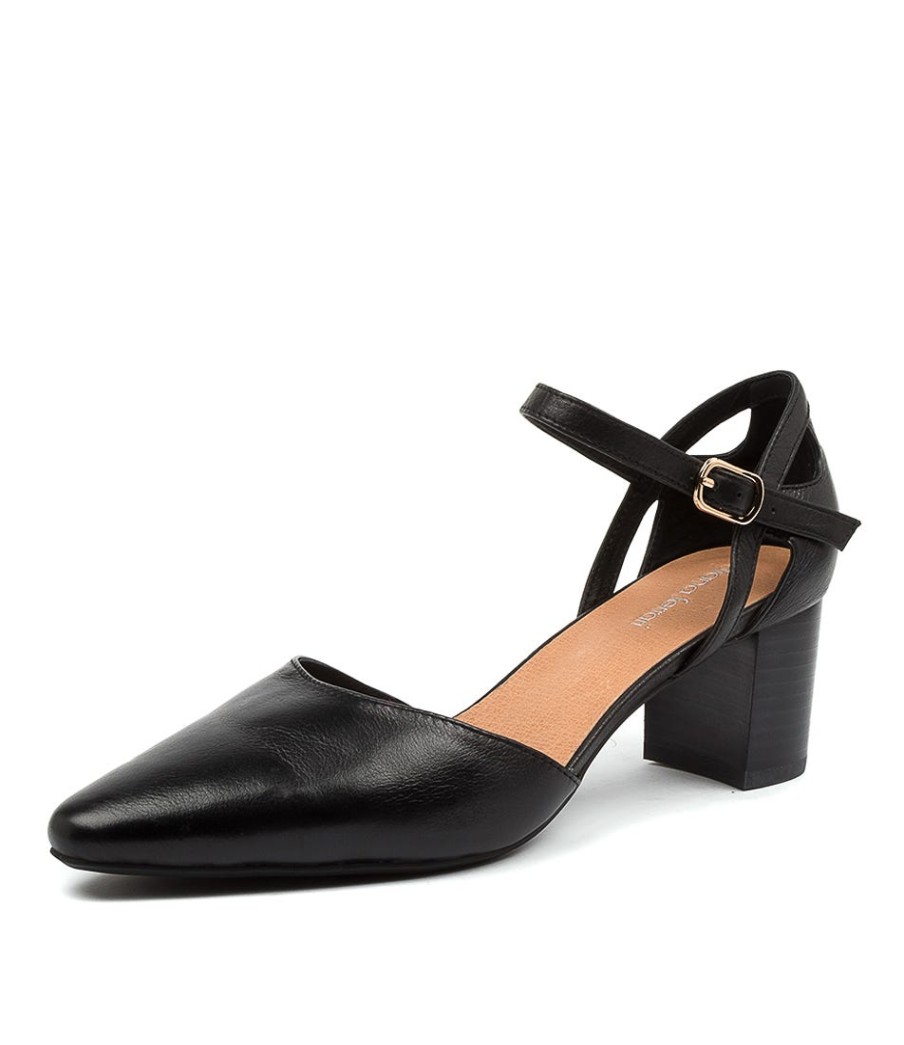 DIANA FERRARI Loctavia Black Leather | Heels