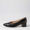 GABOR Kaja Schwartz Leather Heels | Comfort