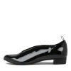 DJANGO & JULIETTE Esker Black Patent Leather Flat Shoes | Flats