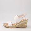 DJANGO & JULIETTE Pama White Gold Multi Leather Espadrilles | Espadrilles