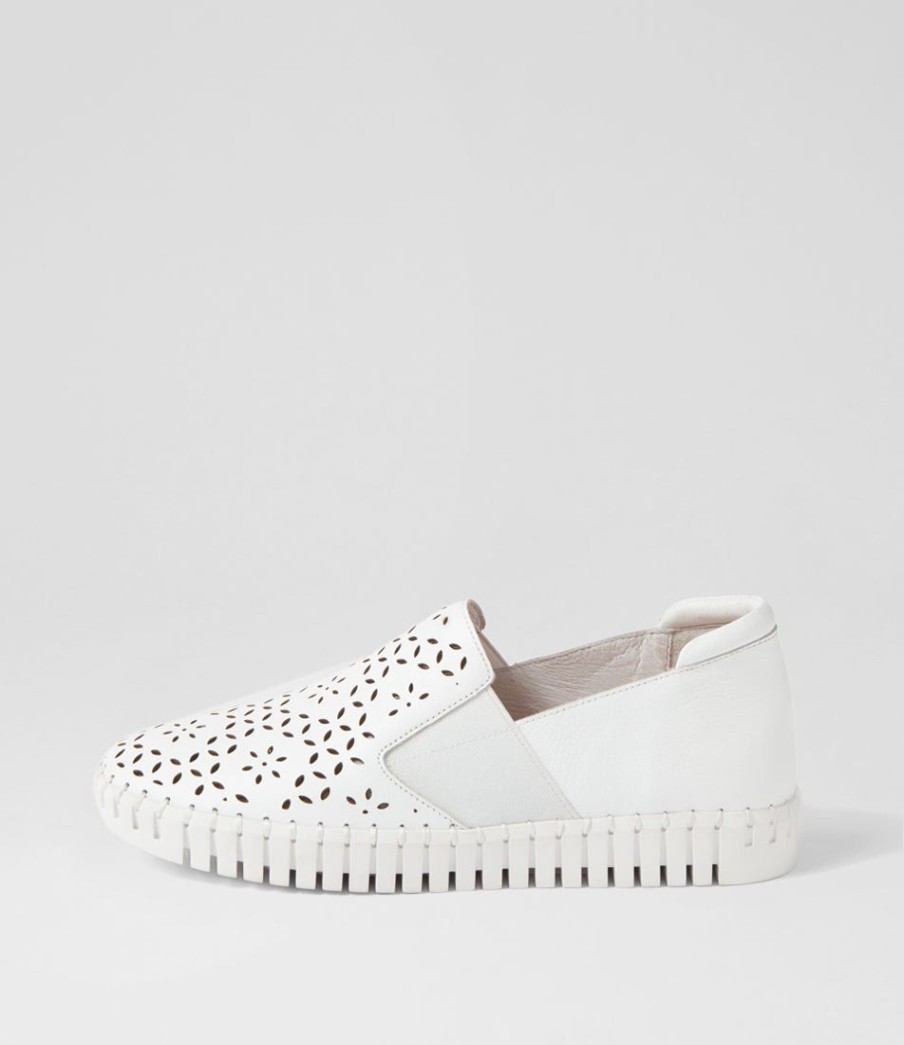 DJANGO & JULIETTE Harel White Leather Sneakers | Sneakers