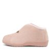 ZIERA Cuddles W Pale Pink Microsuede Slippers | Flats