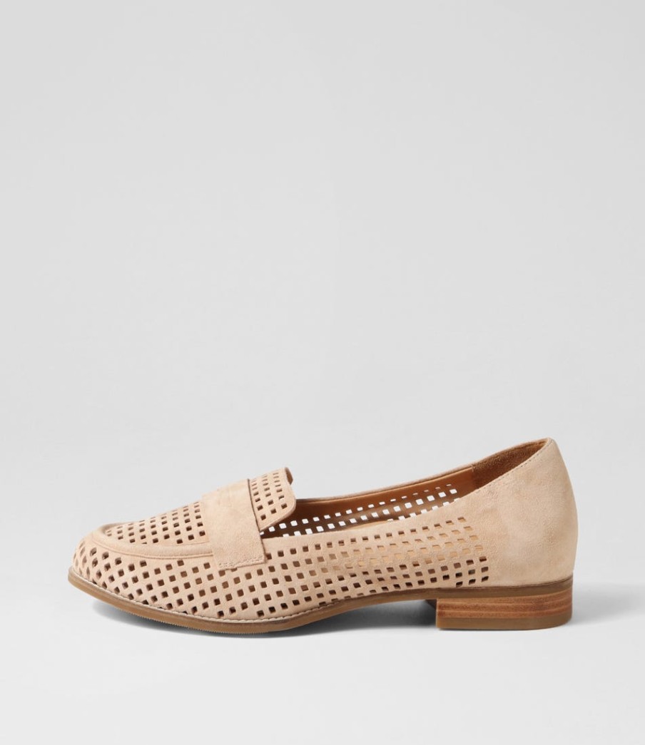 ZIERA Toppiey Xf Latte Suede Loafers | Loafers