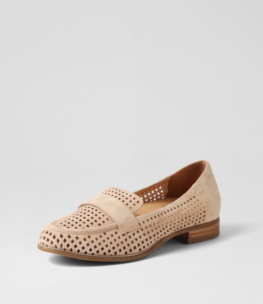 ZIERA Toppiey Xf Latte Suede Loafers | Loafers