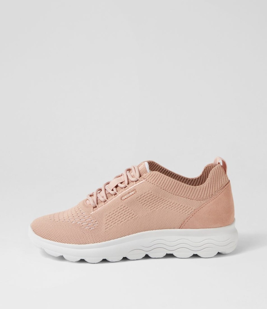 GEOX D Spherica A 6K Nude Knit Sneakers | Sneakers