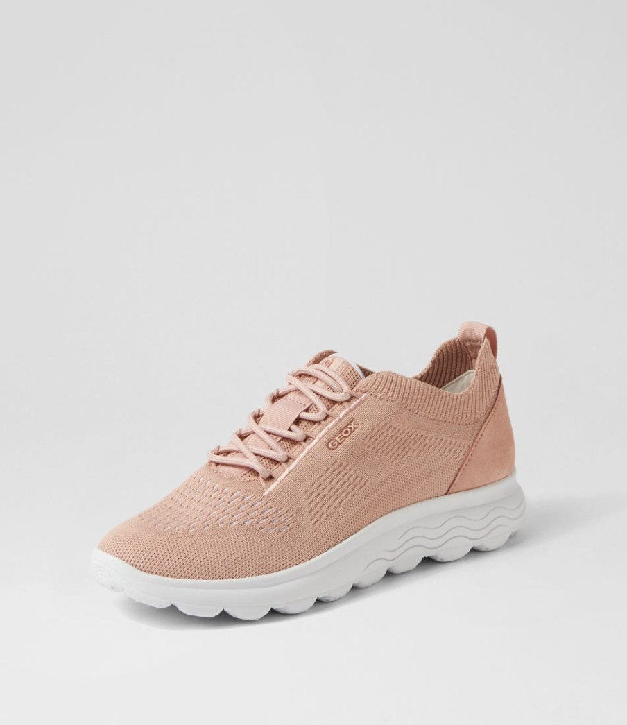 GEOX D Spherica A 6K Nude Knit Sneakers | Sneakers