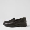 SUPERSOFT Nature2 Black Lizard Leather Suede Loafers | Loafers