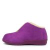 ZIERA Cuddles W Purple Microsuede Slippers | Comfort