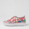 DJANGO & JULIETTE Batu White Flowermania Leather Sneakers | Sneakers