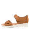 DJANGO & JULIETTE Monte Dj Dk Tan White Sole Leather | Wedges