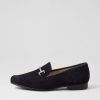 ARA Kent 72 Blue Leather Flat Shoes | Comfort