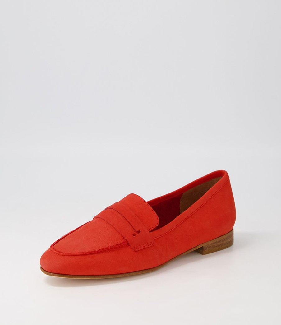 EOS Coco Aperol Leather Loafers | Loafers