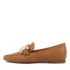 TOP END Socoro Dark Tan Leather Loafers | Loafers