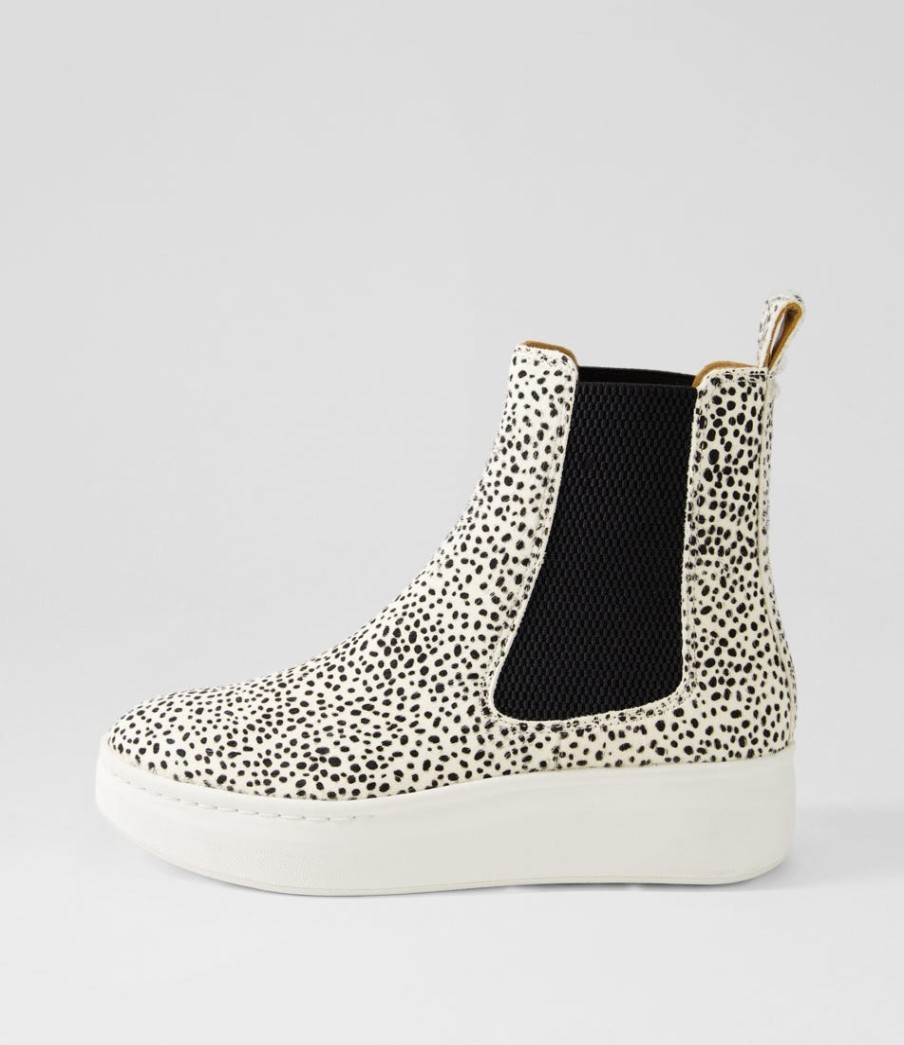 ROLLIE Chelsea City Snow Leopard Pony Chelsea Boots | Boots