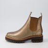 DJANGO & JULIETTE Femi Bronze Tumble Leather Chelsea Boots | Boots