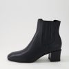 TOP END Elsea Black Leather Chelsea Boots | Boots