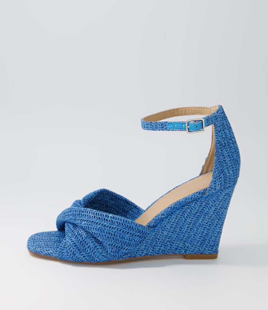 TOP END Kotio Blue Syn Raffia Espadrilles | Espadrilles