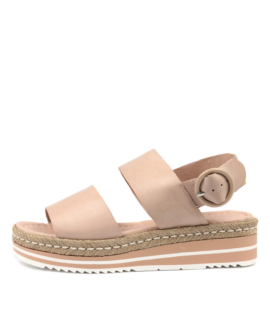 DJANGO & JULIETTE Atha Nude Leather | Espadrilles